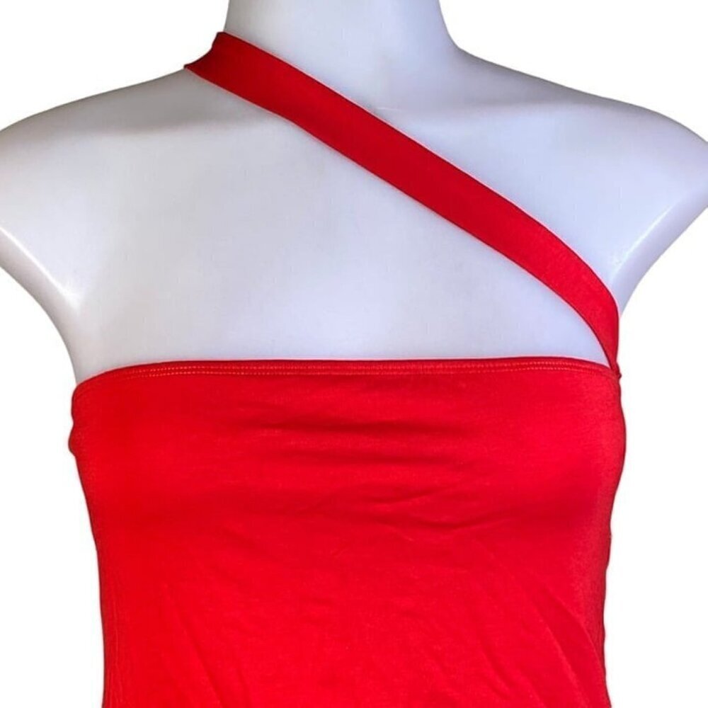 Superdown Rony Asymmetrical Bodysuit - Red - Picture 6 of 8